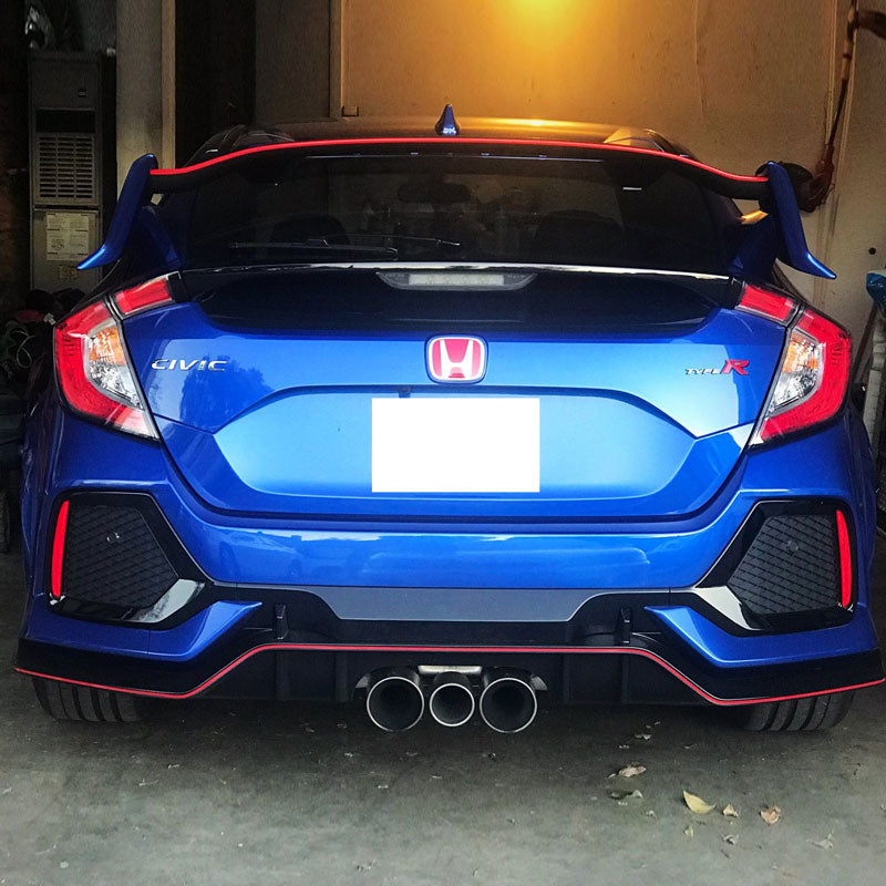 17-18 Honda Civic Hatchback Type R Rear Diffuser and Conversion Access ...