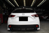 14-16 Mazda 3 5Dr Rear Bumper Conversion KS Style with Red LED Lights