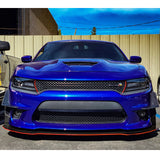 15-21 Dodge Charger SRT Front Bumper Canards - Carbon Fiber Look