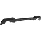 19-20 BMW G20 330i M Sport Dual Single Exhaust Rear Lip Diffuser (O---O) - Matte Black PP