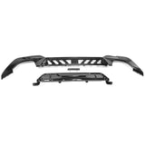 19-20 BMW G20 330i M-Tech M Sport Quad Exhaust Rear Lip Diffuser (OO---OO) - Gloss Black