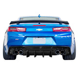 16-20 Chevy Camaro IK Style Rear Bumper Lip Diffuser 3PCS - Matte Black