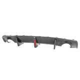 20-22 Charger SRT Widebody Rear Diffuser W/ Brake Light - Carbon Fiber Print