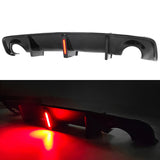 20-22 Dodge Charger Widebody 4DR Rear Diffuser W/ Brake Light - PP Gloss Black