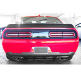 15-20 Dodge Challenger Rear Bumper Lip Diffuser 4 Shark Fin Spoiler Wing