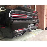 15 Dodge Challenger SXT Style Rear Bumper Lip Diffuser With LED Brake Light - PP