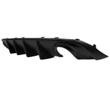 15-18 Dodge Charger RT Fin Rear Diffuser Bumper Lip Valance - Matte Black PP