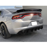 15-21 Dodge Charger RT SE SXT Rear Bumper Lip Diffuser - Matte Black PP