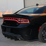 15-20 Dodge Charger SRT OE Style Rear Bumper Diffuser - Carbon Fiber Print