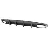 15-20 Dodge Charger V2 Style Rear Diffuser Bumper Lip - Carbon Fiber Print PP