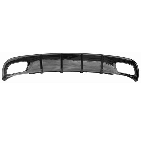15-20 Dodge Charger V2 Style Rear Diffuser Lower Valance Gloss Black - PP
