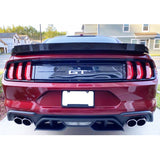 18-19 Ford Mustang GT Only Rear Bumper Diffuser Valance Aero Foil Kit Pair