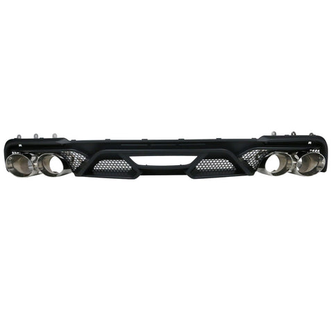18-20 Ford Mustang GT500 Style Rear Diffuser Bumper Lip Spoiler - PP