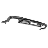 18-19 Ford Mustang S550 2-Door GT350 Rear Diffuser Matte Black - PP