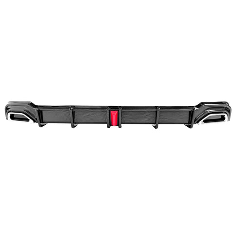 18-22 Honda Accord Hybrid LED Rear Bumper Lip Diffuser - Carbon Fiber Print