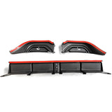 18-22 Honda Accord Hybrid LED Rear Bumper Lip Diffuser - Carbon Fiber Print