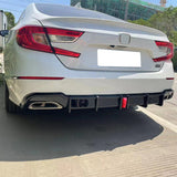 18-22 Honda Accord Sport LED Rear Bumper Lip Diffuser Spoiler - Gloss Black