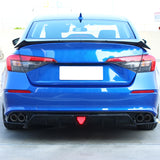 22- Honda Civic Sedan 4-Door IK Rear Bumper Diffuser Lip - Matte Black 3PCS