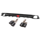 22- Honda Civic Sedan 4-Door IK Rear Bumper Diffuser Lip - Matte Black 3PCS