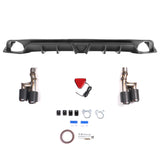 22- Honda Civic Sedan 4-Door IK Rear Bumper Diffuser Lip - Matte Black 3PCS