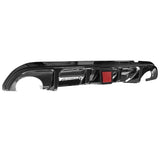 14-17 Infiniti Q50 LED Brake Light Rear Bumper Lip Diffuser - Gloss Black PP