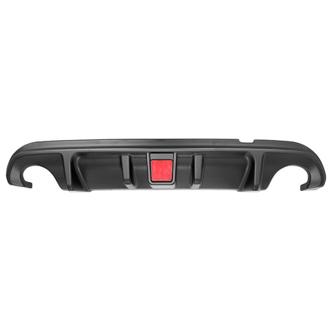 14-17 Infiniti Q50 LED Brake Light Rear Bumper Lip Diffuser - Matte Black PP