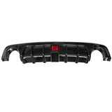 18-22 Infiniti Q50 LED Brake Light Rear Bumper Lip Diffuser - Gloss Black PP