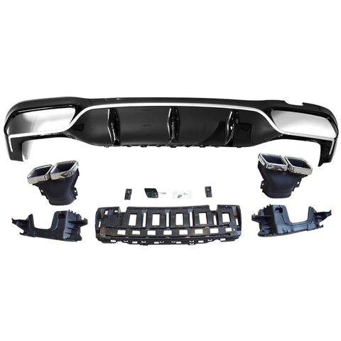 17-18 Benz E-Class W213 AMG Style Rear Diffuser Kit -  PP