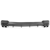 20-21 Toyota Corolla L LE/XLE Matte Black Rear Diffuser & Silver Tips