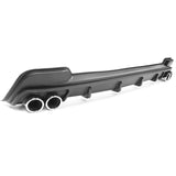 20-21 Toyota Corolla L LE/XLE Matte Black Rear Diffuser & Silver Tips