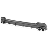20-21 Toyota Corolla L LE/XLE Matte Black Rear Diffuser & Silver Tips