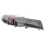 20-23 Tesla Model Y IK Rear Bumper Lip Diffuser W/ LED - Carbon Fiber Print