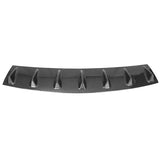 33" x 6" Universal Rear Bumper Diffuser 7 Fin - Carbon Fiber Print