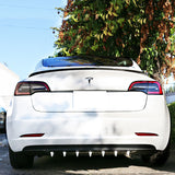 33" x6" V1 Style Universal Rear Bumper Lip Diffuser - 7 Fins Gloss Black White Fin