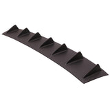 33" x6" K Style Universal Rear Bumper Lip Diffuser 7 Fin Textured Matte Black