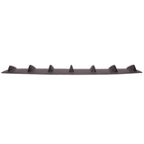 33" x6" K Style Universal Rear Bumper Lip Diffuser 7 Fin Textured Matte Black