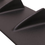 33" x6" K Style Universal Rear Bumper Lip Diffuser 7 Fin Textured Matte Black