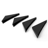 Universal Rear Bumper Lip Diffuser Fins DIY 4Pc Set - ABS