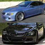 06-10 BMW E63 E64 M6 AC-S Style Front Bumper Lip Splitter 2pcs - Carbon Fiber