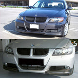 05-08 BMW E90 4D Bumper Lip Spoiler - Carbon Fiber