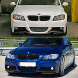 05-08 BMW E90 M-sport M-Tech Bumper only Front Splitter Lips 2pcs