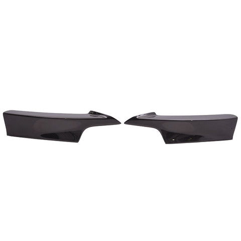 12-Up BMW F30 4D Front Bumper Splitter 2pcs Performance Style - Carbon Fiber