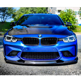 16-19 BMW F87 M2 Mtech Msport Front Bumper Lip Chin Spoiler - Carbon Fiber