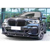 19-20 BMW G05 X5 M Sport Front Bumper Lip Spoiler 2PC ABS - Black Primer
