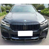 20-22 BMW G12 7-Series IK Style Front Bumper Lip - Carbon Fiber Print PP