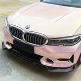 19-22 BMW G20 Sport Line IK Front Bumper Lip - Carbon Fiber Print 3PCS PP