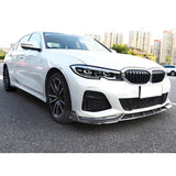 19-20 BMW 3 Series G20 M Sport M340i Front Bumper Lip - Carbon Fiber Print