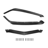 20-22 Chevy Corvette C8 Z51 Style Front Bumper Lip Spoiler - Carbon Fiber 3PC