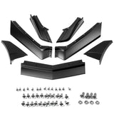 20-22 Chevy Corvette C8 ZR1 Style Front Bumper Lip - Matte Black ABS 7PCS