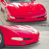 97-04 Chevy Corvette C5 K Style Front Bumper Lip - Carbon Fiber
